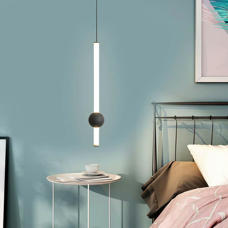 Ivy Bronx Modern Bedside Hanging Pendant LED Lamp Bedroom Ceiling